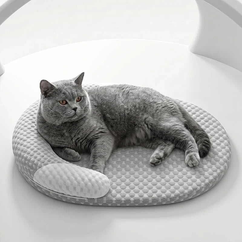 Breathable Ice Silk Cooling Pet Bed