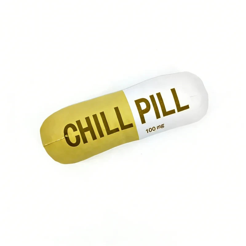"Chill Pill"  Plush Dog Chew Toy