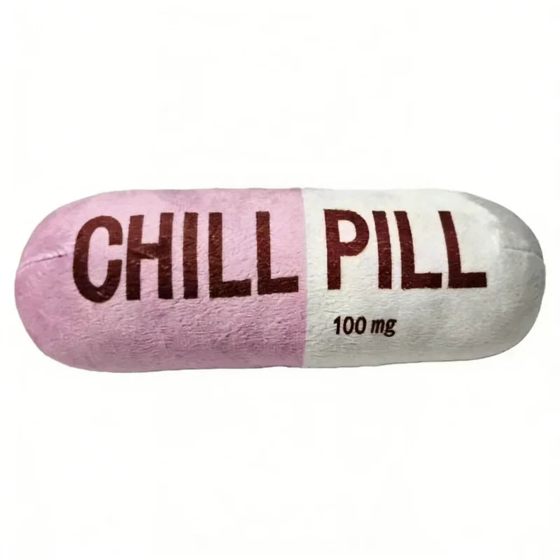"Chill Pill"  Plush Dog Chew Toy