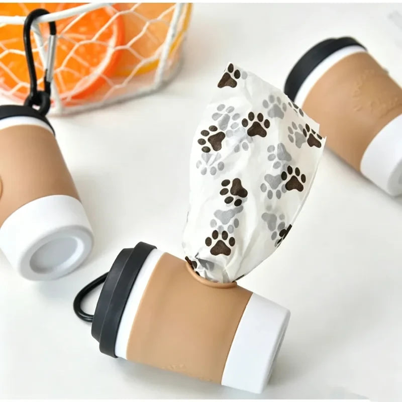 Portable Coffee Cup Poop Bag Dispenser