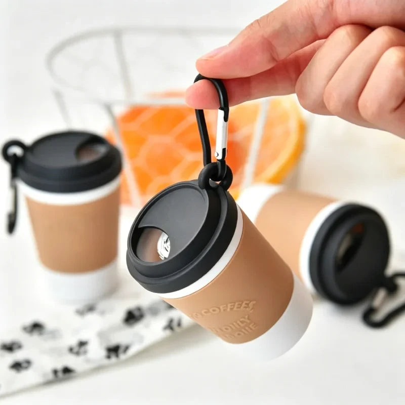 Portable Coffee Cup Poop Bag Dispenser